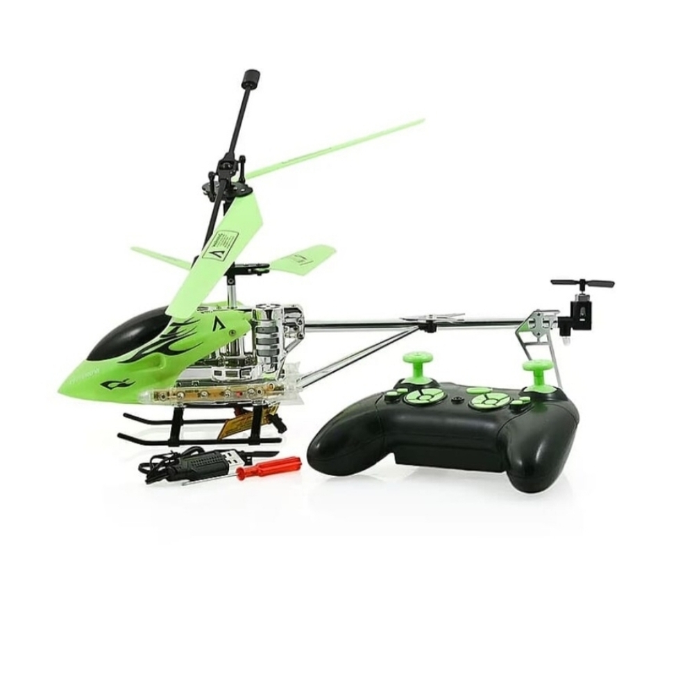 Green Remote Control Helicopter